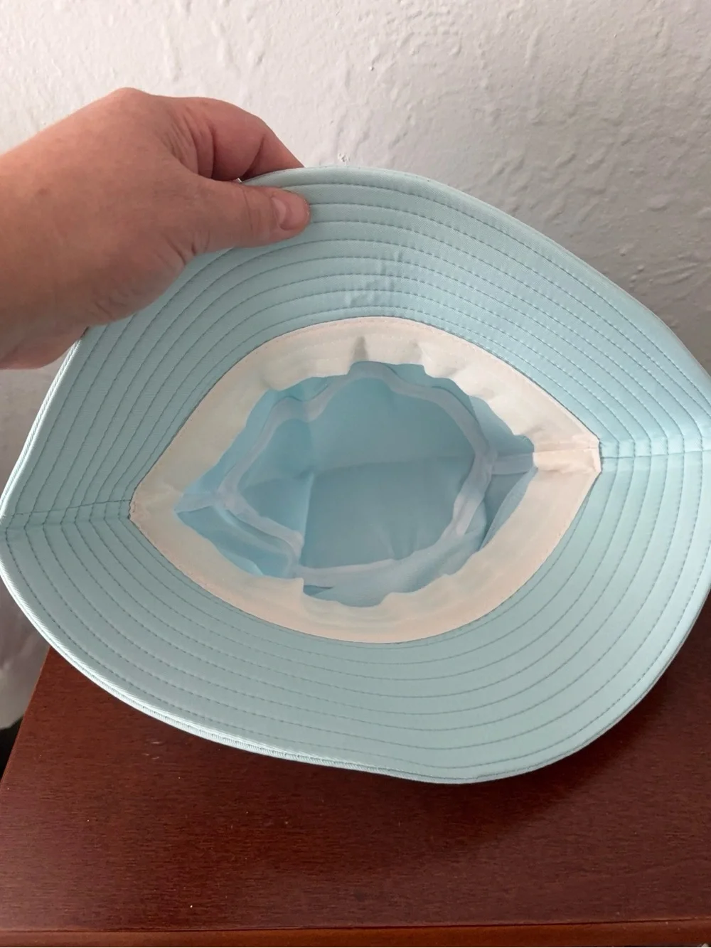 Light Blue Kids Bucket Hat with Teddy Patch NWOT